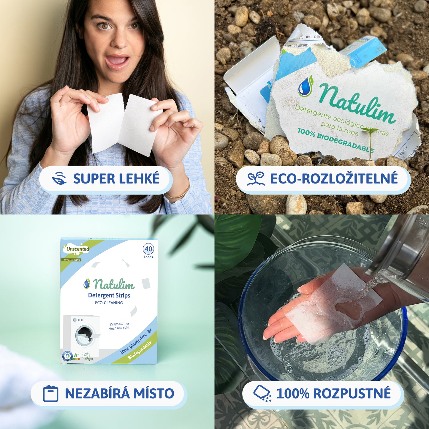 Eco prací lístky Natulim – balení na 40 praní