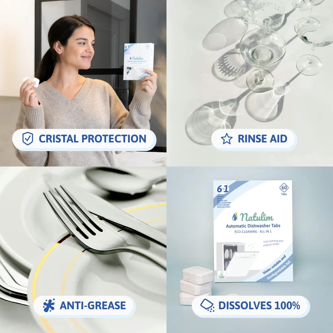 6-in-1 Eco Dishwasher Tablets - 60 Washes