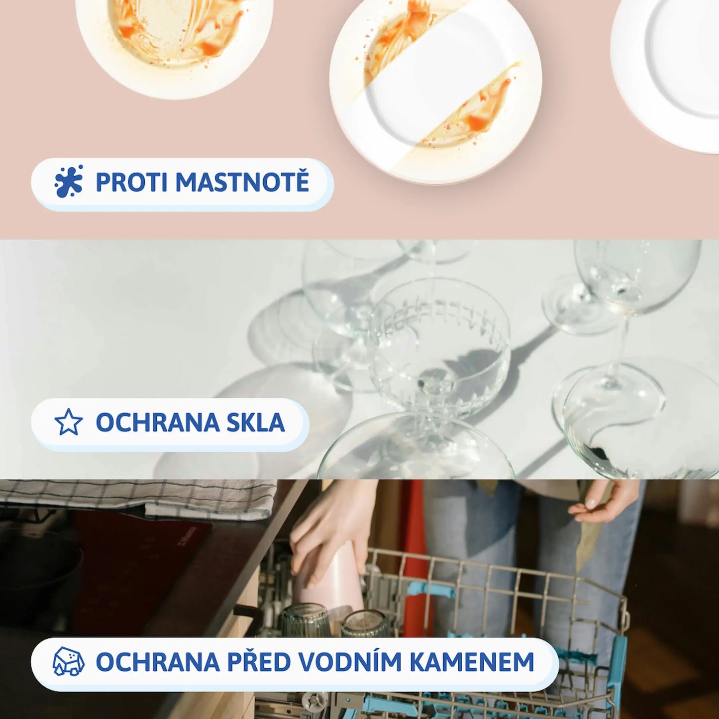 Eco tablety do myčky nádobí 6v1 – balení 60 tablet