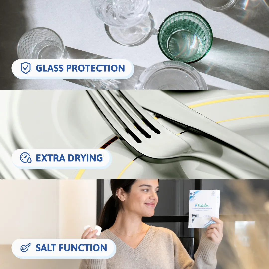 6-in-1 Eco Dishwasher Tablets - 60 Washes