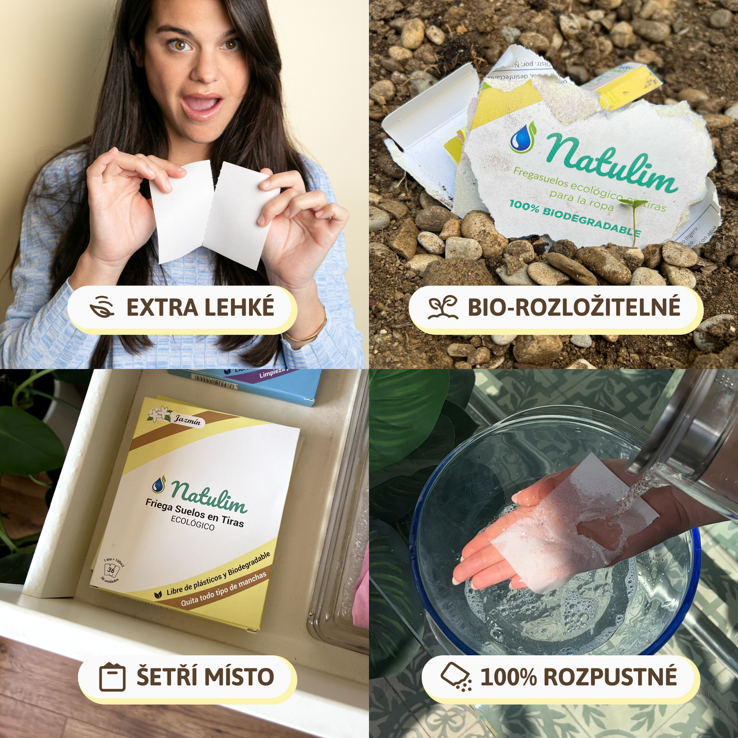 Ekologický čistič podlah – 30 rozpustných proužků