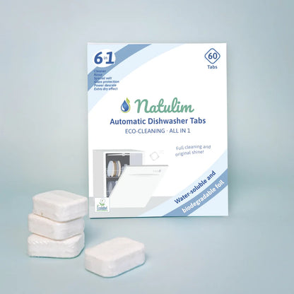 6-in-1 Eco Dishwasher Tablets - 60 Washes